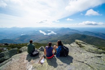 Laurentians on mountain top